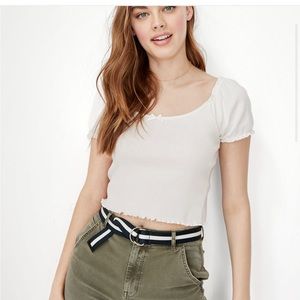 American Eagle Puff-Sleeve Tee